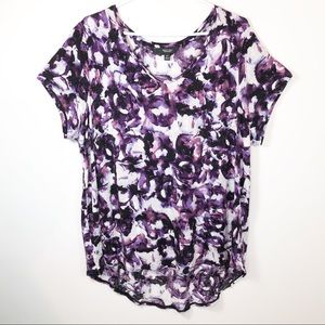 Simply Vera Vera Wang purple watercolour top 2x